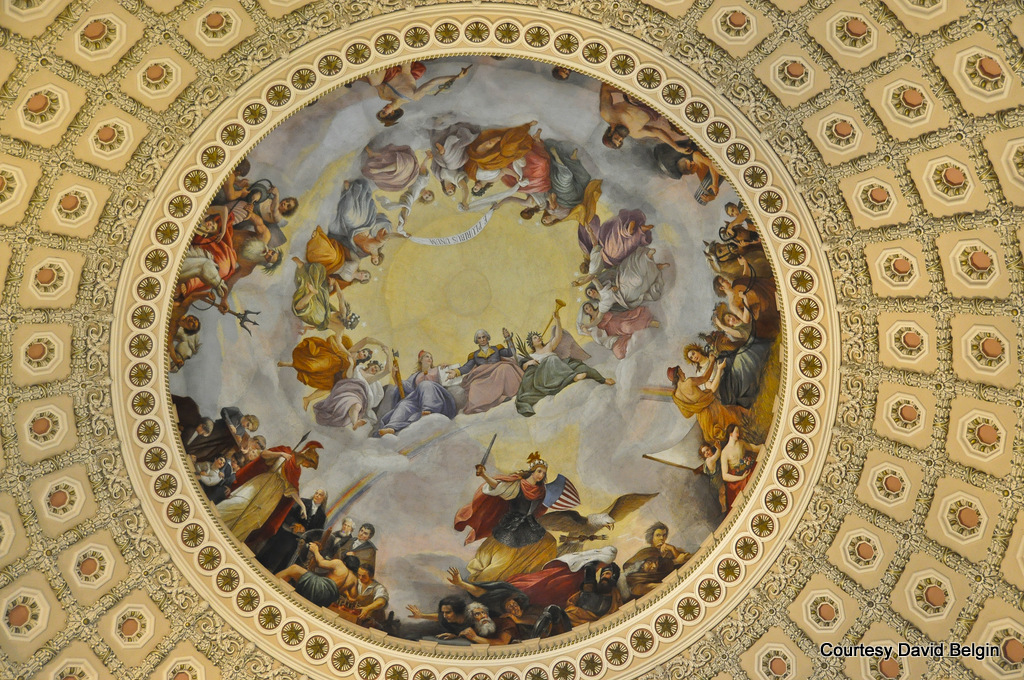 Up close of the Capitol Dome